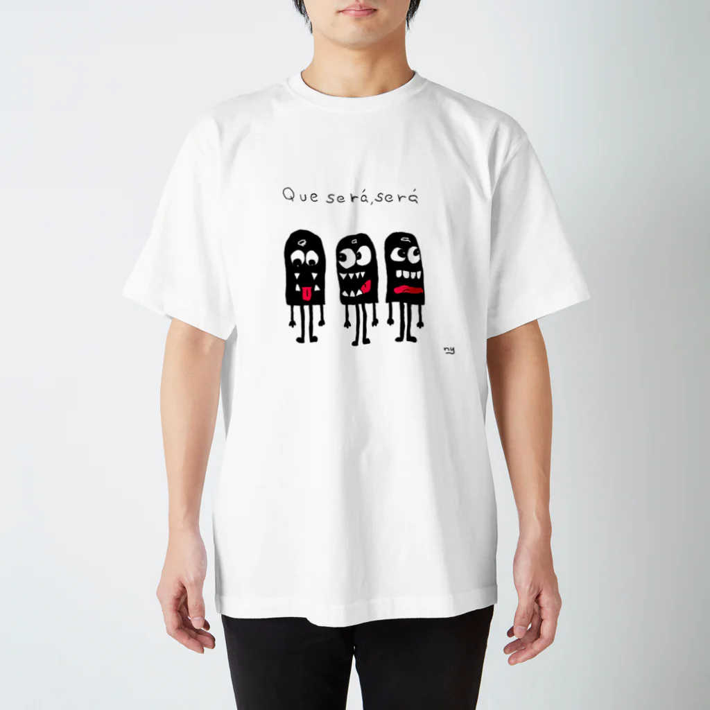 DOODLE MONSTERのブラックモンスター Regular Fit T-Shirt