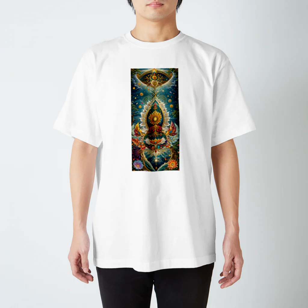 Tomohito Ichinoseの開運　曼荼羅樹 Regular Fit T-Shirt