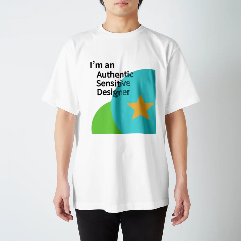 発達でこぼこショップのASD「Authentic Sensitive Designer」 - あなたの独自の感性を尊重するアイテム Regular Fit T-Shirt