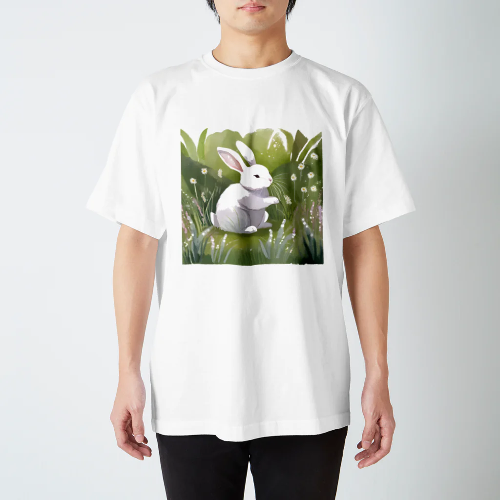 しろこまやのうさぎのお散歩 Regular Fit T-Shirt