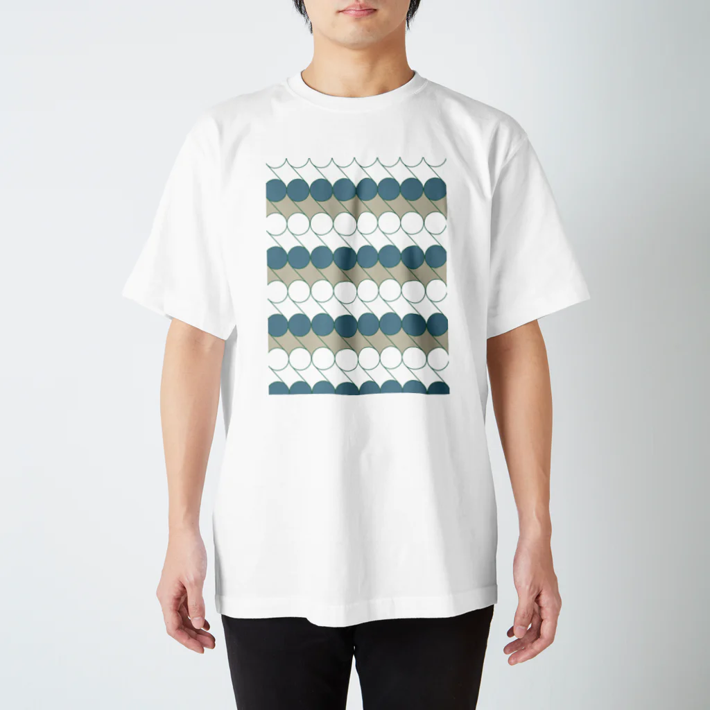 チャイムデザインの水玉の車輪 Regular Fit T-Shirt
