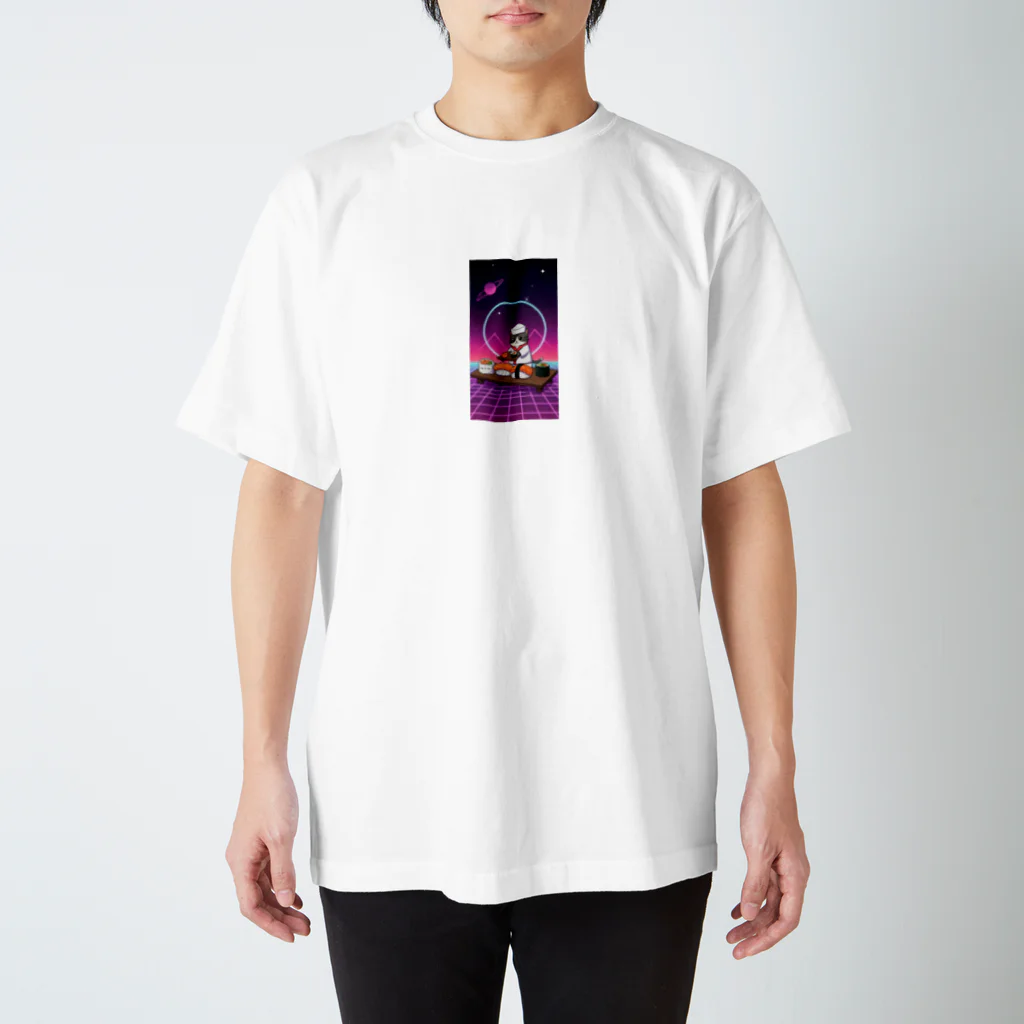 Neon Cat UniverseのSushi Chef Cat | Neon Cat Universe Regular Fit T-Shirt