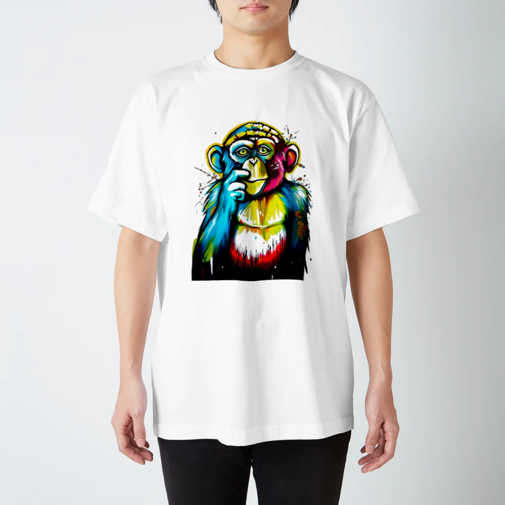 クレイジーモンキーズの「DEEP THOUGHTS」 Regular Fit T-Shirt