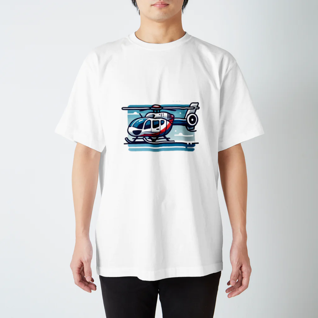 takejijiのAIで描いたヘリコプター Regular Fit T-Shirt