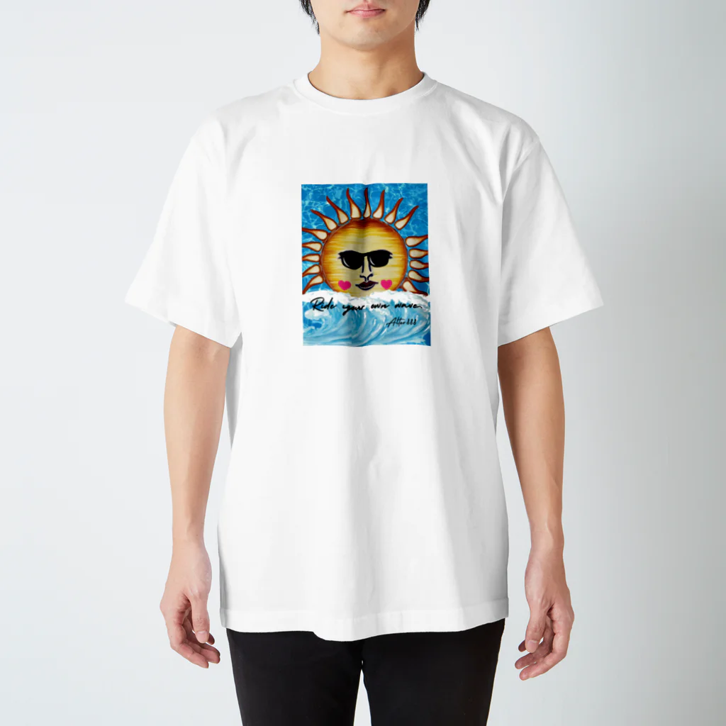 alter888の【Alter888】太陽と波 Regular Fit T-Shirt