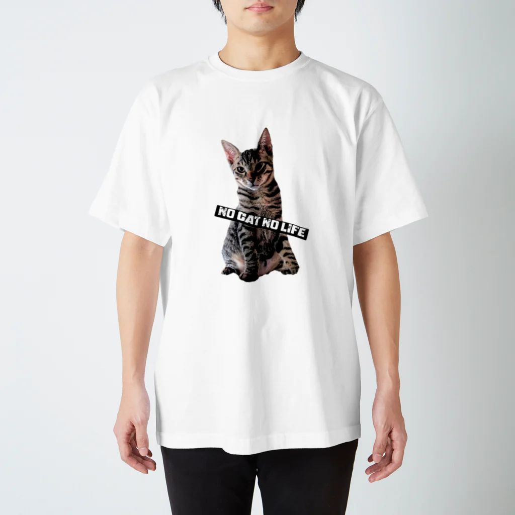 ミケネコ屋のNO CAT NO LIFE キジトラ Regular Fit T-Shirt