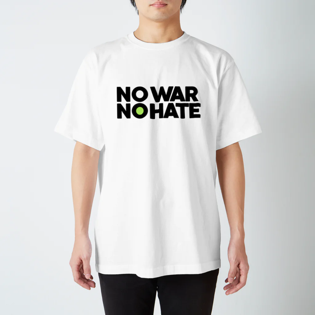 ameyameyaのNO WAR NO HATE 横 Regular Fit T-Shirt