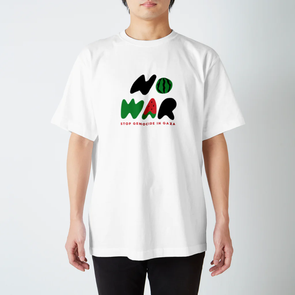 The tiny inconvenience storeのNO WAR / STOP GENOCIDE IN GAZA パレスチナ Regular Fit T-Shirt
