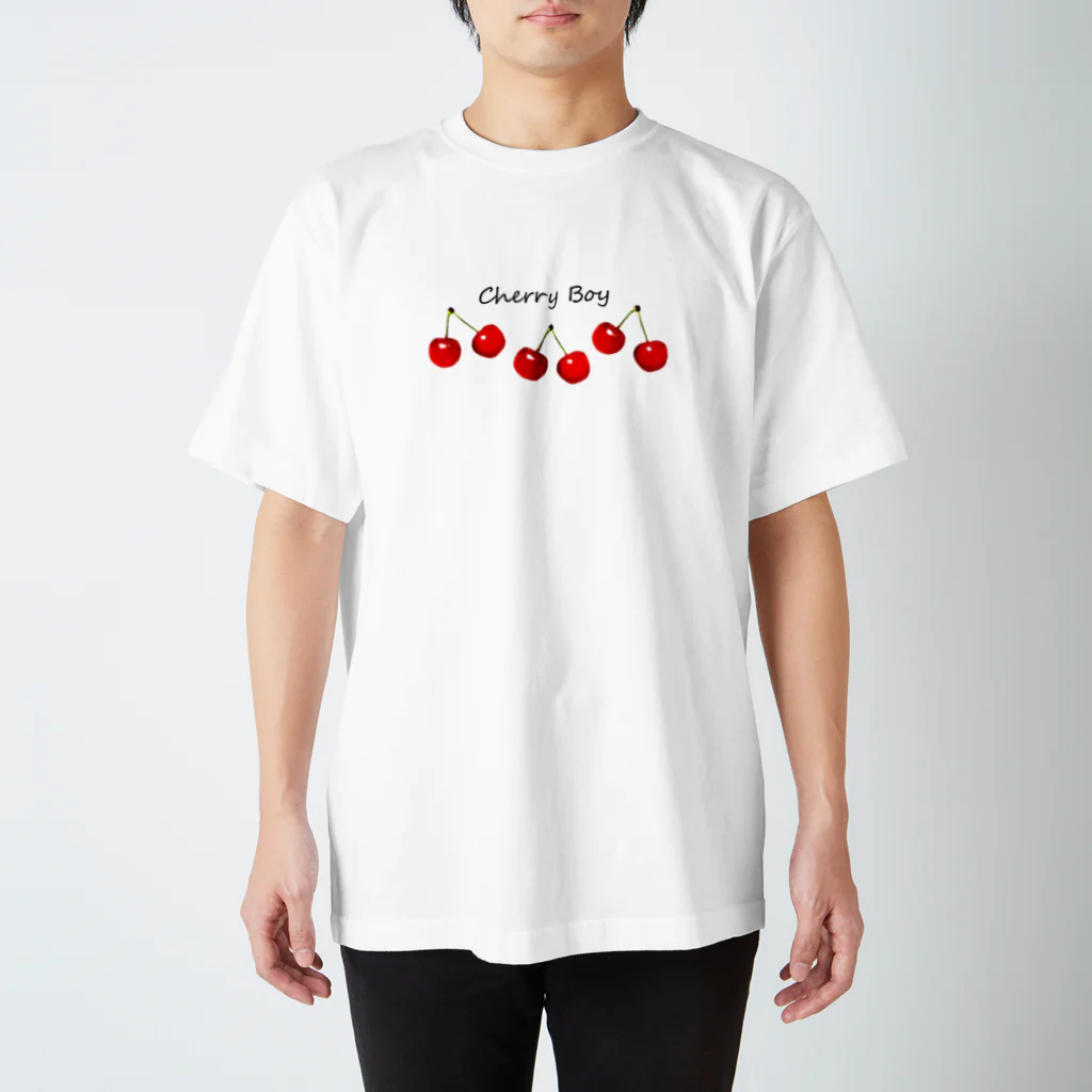 tシャツ cherry doodle big tee レディース メンズ 🍒チェリーボーイ🍒 / れなしや ( lenashiya )のスタンダードT