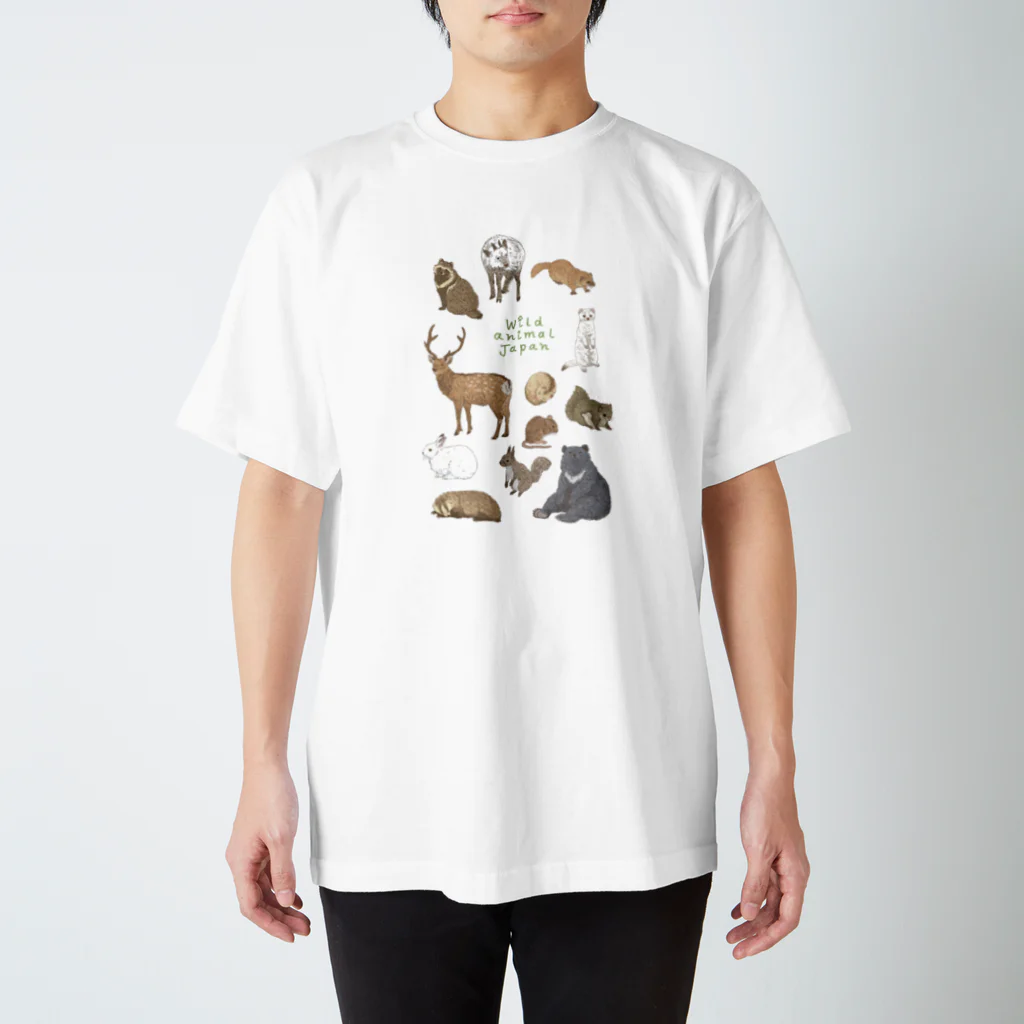 ちなきのこのWild animal japan Regular Fit T-Shirt