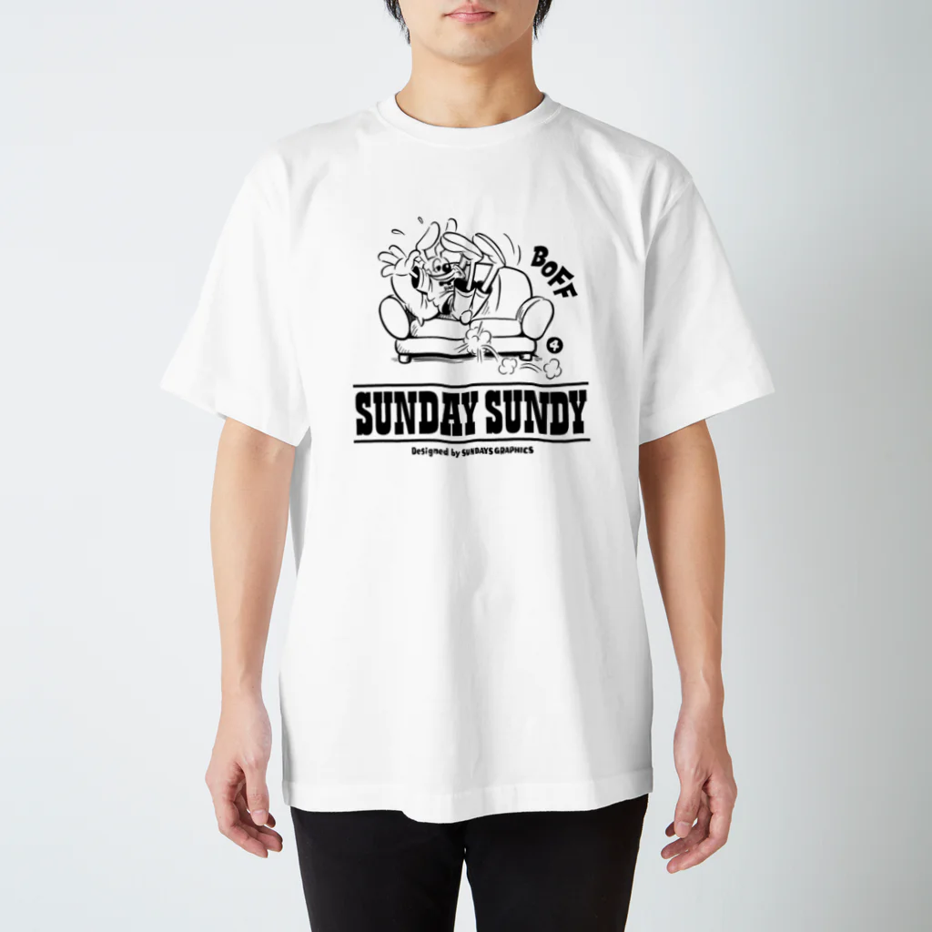 SUNDAYS GRAPHICSのSUNDAY SUNDY No.4 Regular Fit T-Shirt
