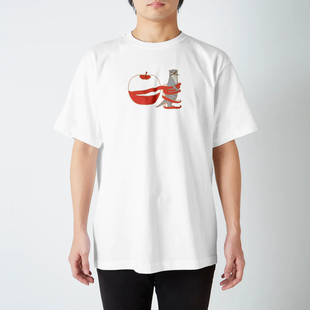 ソーメンズのかわうそりんごぐるぐる Regular Fit T-Shirt