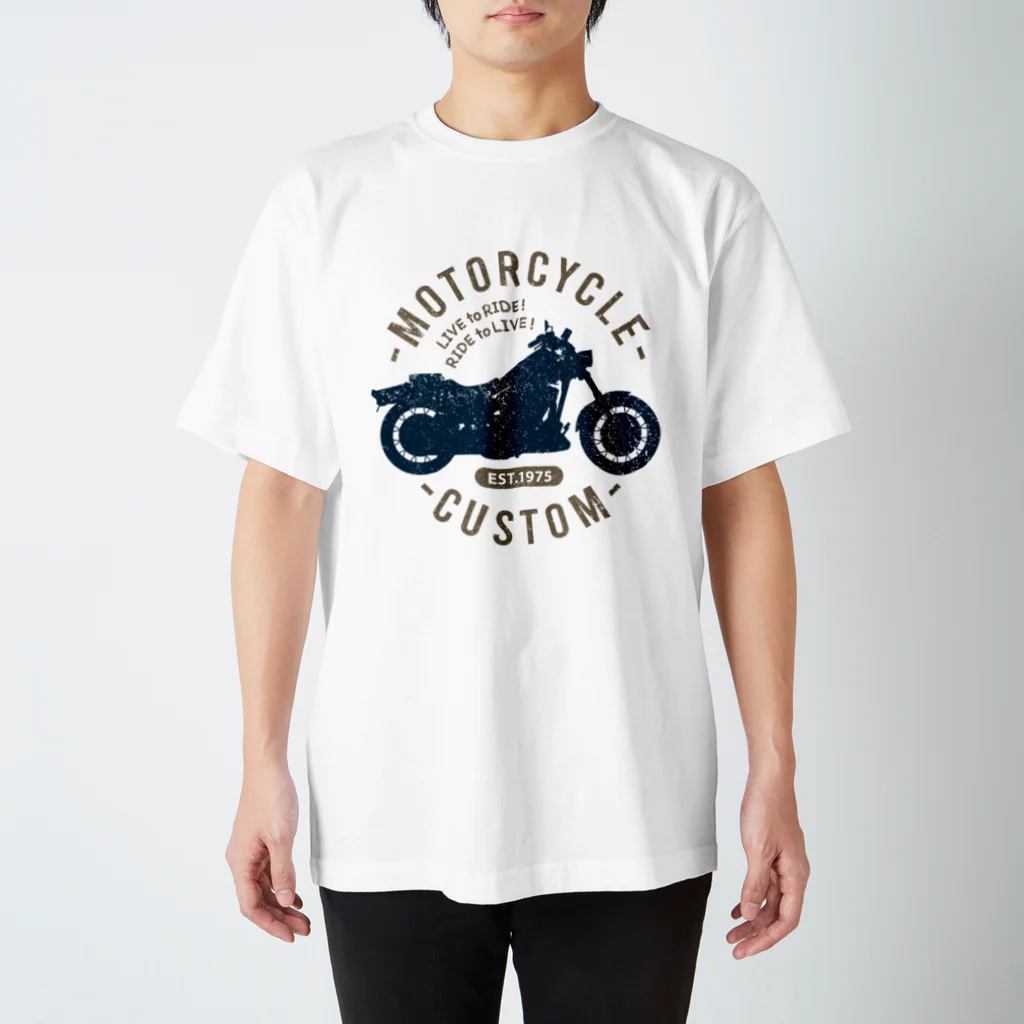 MARUI NEKO Goodsのヴィンテージ バイク Regular Fit T-Shirt