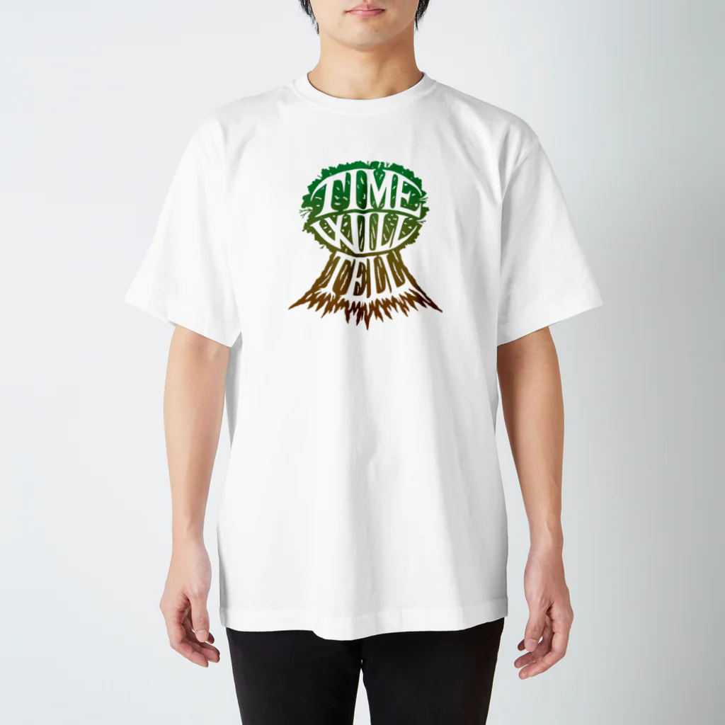Art Studio TrinityのTIME WILL TELL【淡色ベース】 Regular Fit T-Shirt