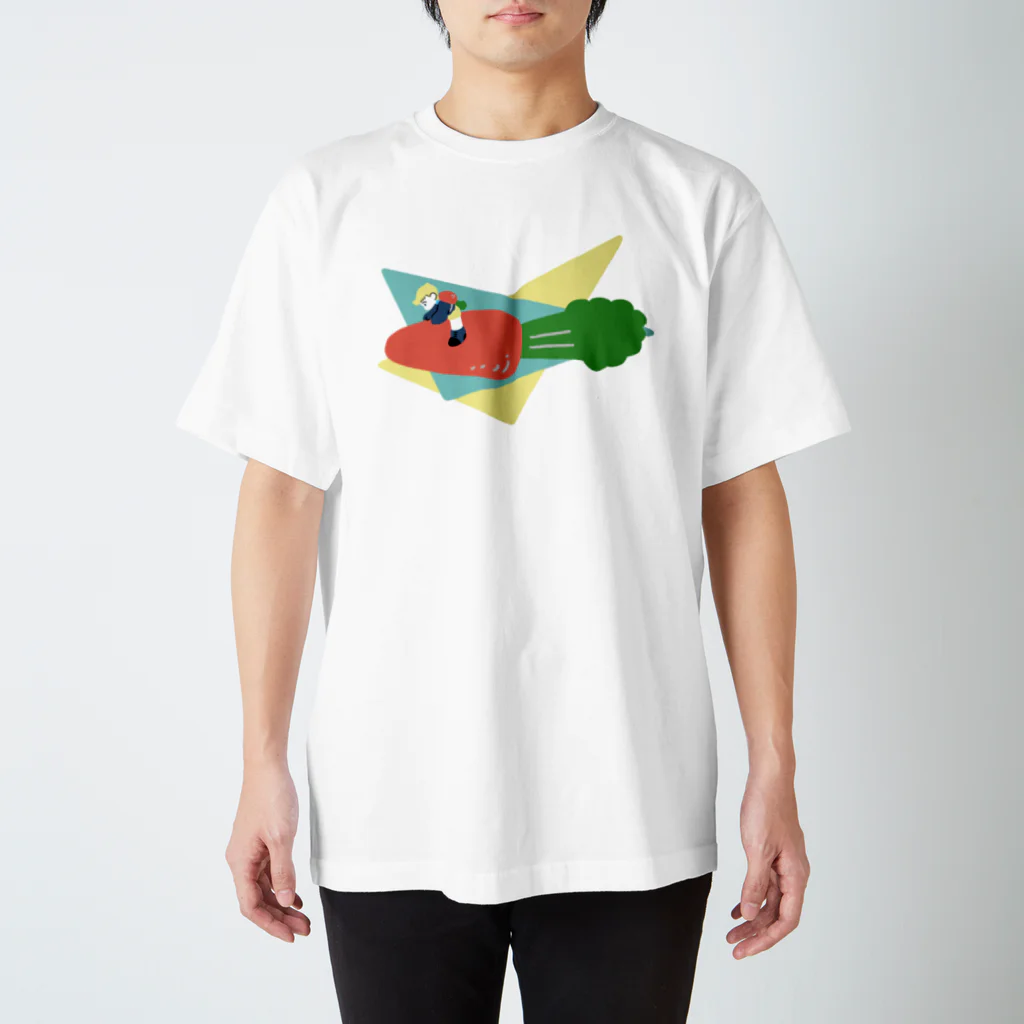 くだものやさんのにんぢんTシャツ（大） Regular Fit T-Shirt