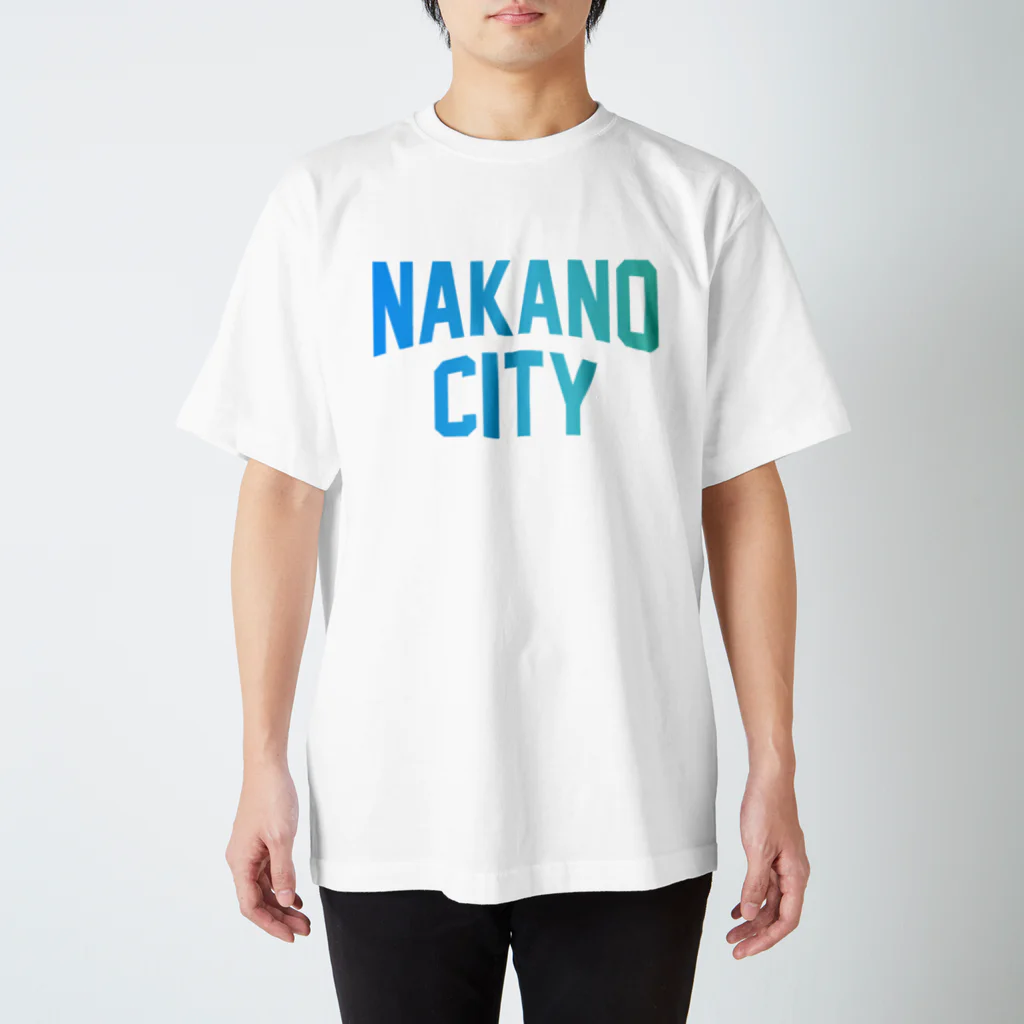 JIMOTOE Wear Local Japanの中野区 NAKANO CITY ロゴブルー Regular Fit T-Shirt