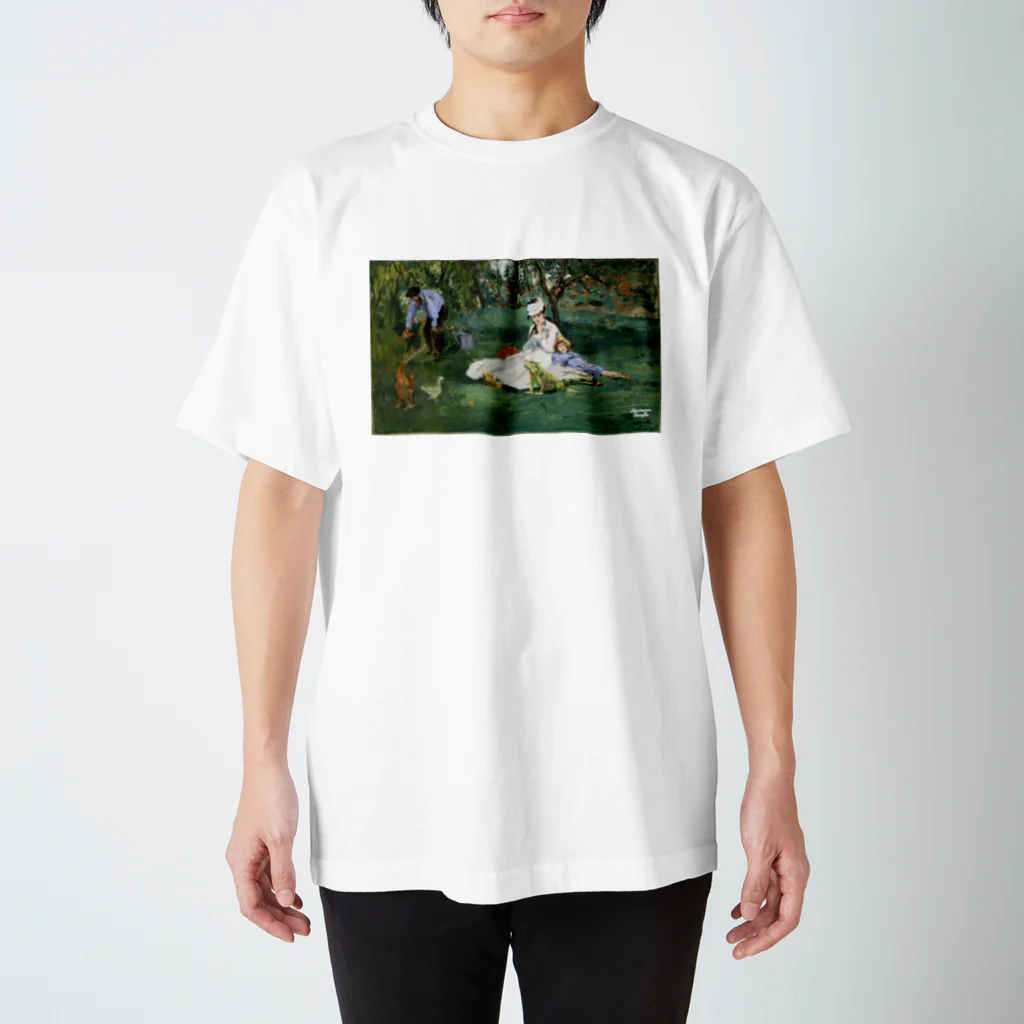 HermannStrasseのモネとグリーンイグアナ Regular Fit T-Shirt