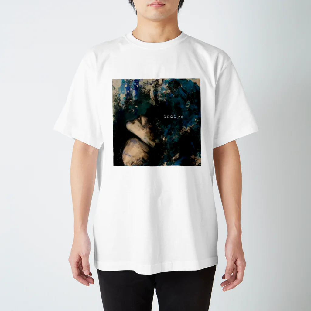 渦-UZU-Goods Shopのindigo Regular Fit T-Shirt
