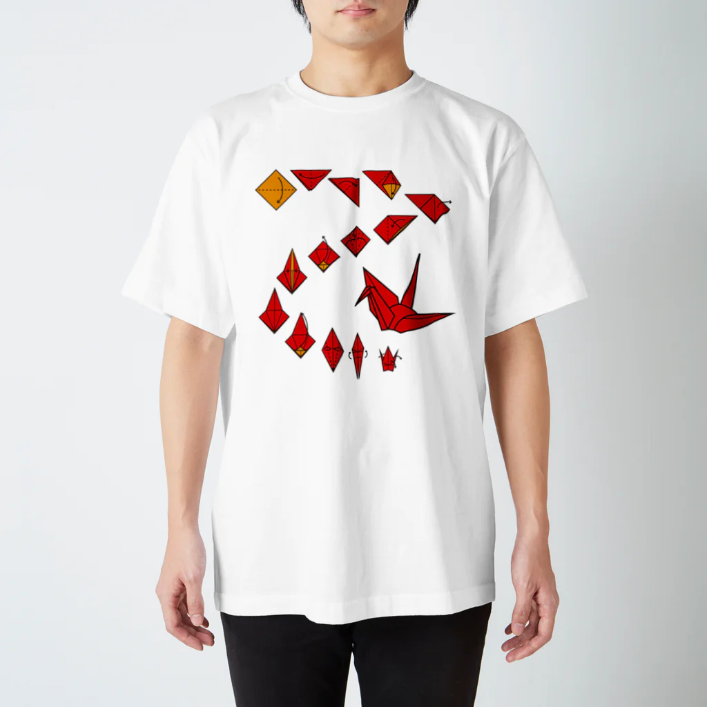 折り鶴 / フォーヴァ ( fomhar )のスタンダードTシャツ通販
