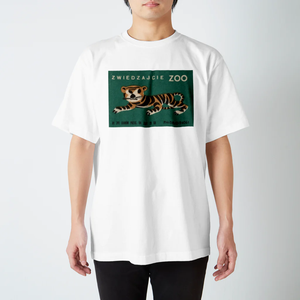YS VINTAGE WORKSのポーランド動物園　虎 Regular Fit T-Shirt