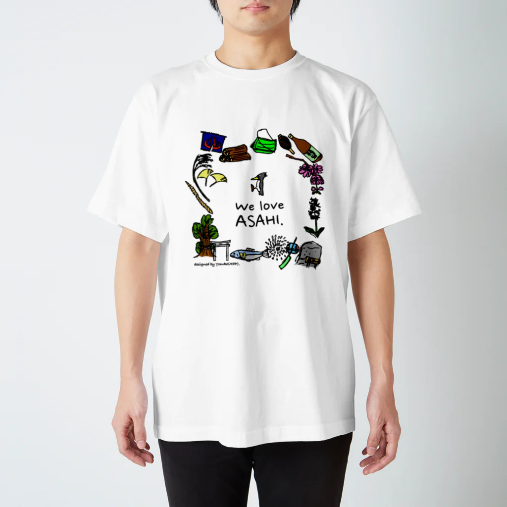 HANA Tシャツ Sサイズ 新品 未開封 We Love ASAHI(旭Tシャツ表面のイラスト) / アサノ