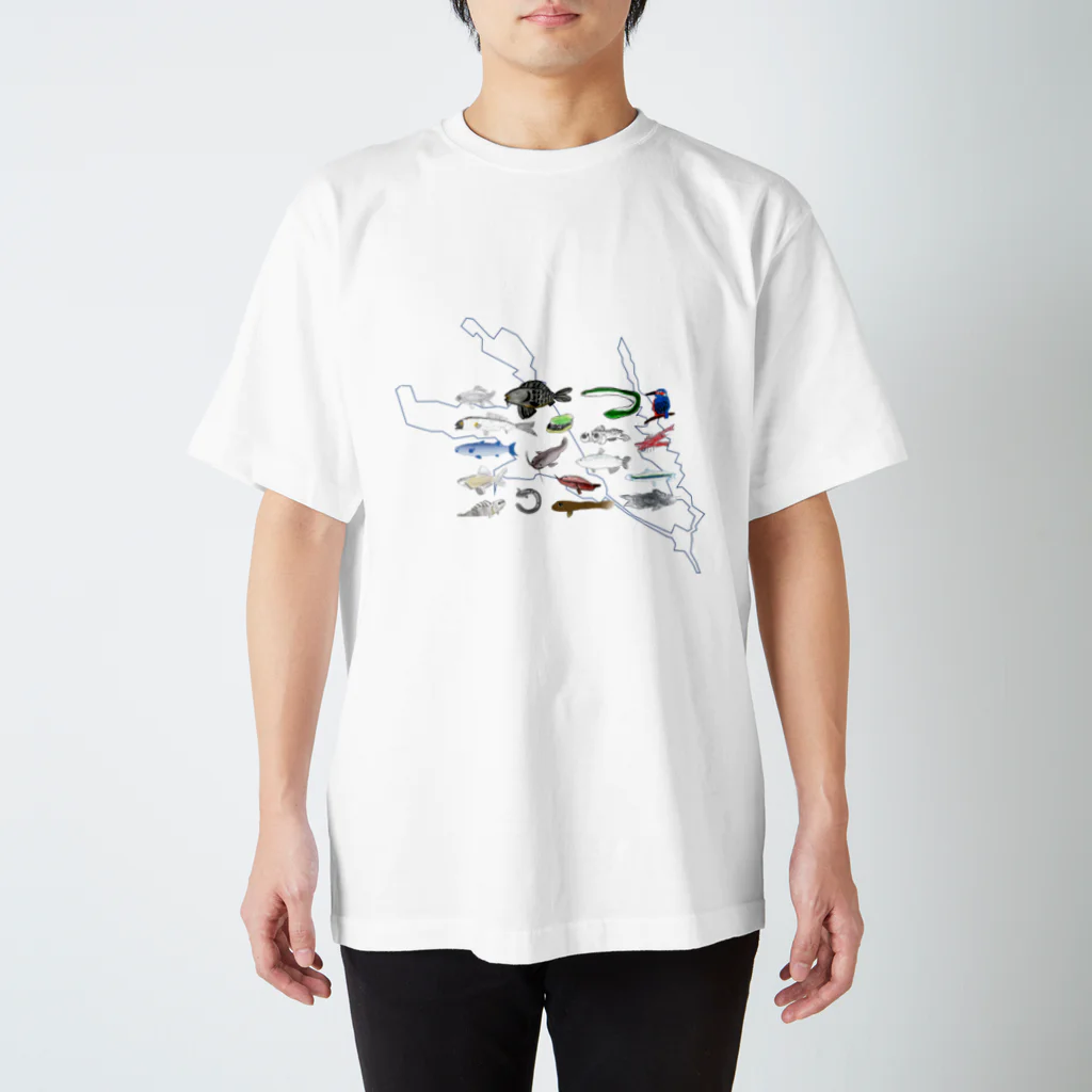 kasumigauraACのみんなで描いた霞ヶ浦の生き物② Regular Fit T-Shirt