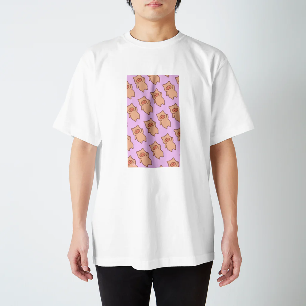 ぶーたんと仲間たちのぶーたん(ピンク) Regular Fit T-Shirt