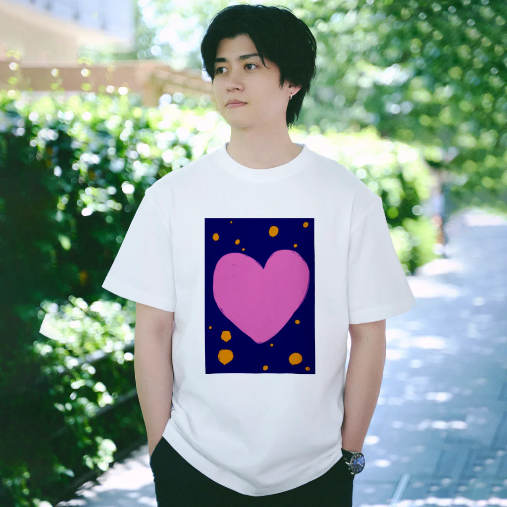 1080shopのハートと夜空 Regular Fit T-Shirt
