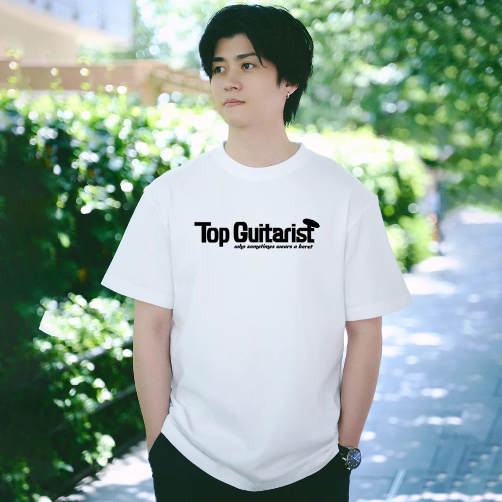SAHCHAS / way to go designのTop Guitarist ロゴ（黒） Regular Fit T-Shirt