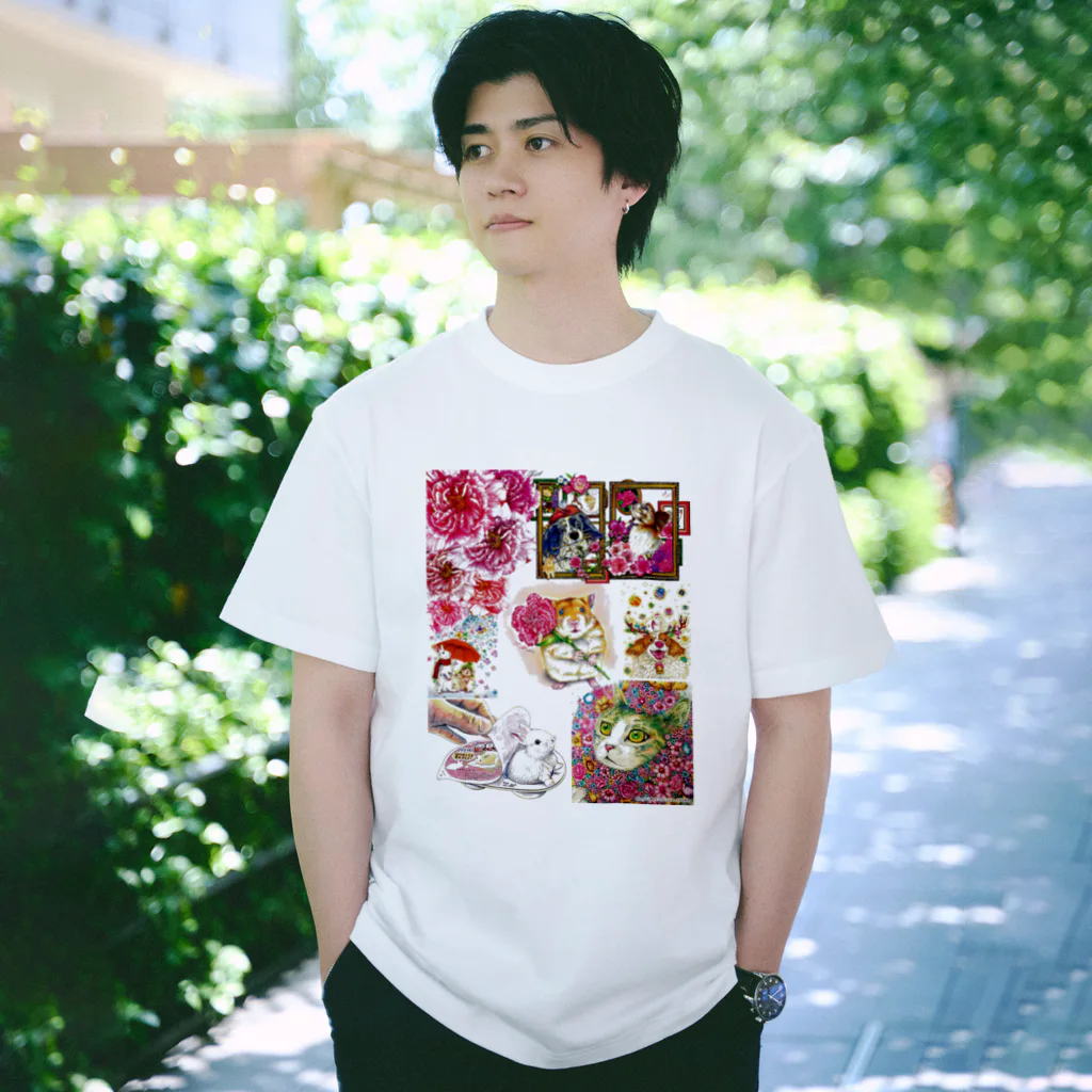 白石拓也のボールペン画と可愛い動物 Regular Fit T-Shirt
