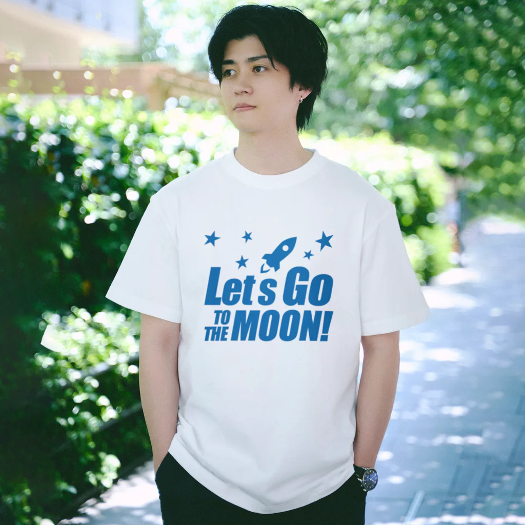 Let's go to the Moon! / 【仮想通貨】ADKグッズ専門店 ( Macci )のスタンダードTシャツ通販 ∞  SUZURI（スズリ）