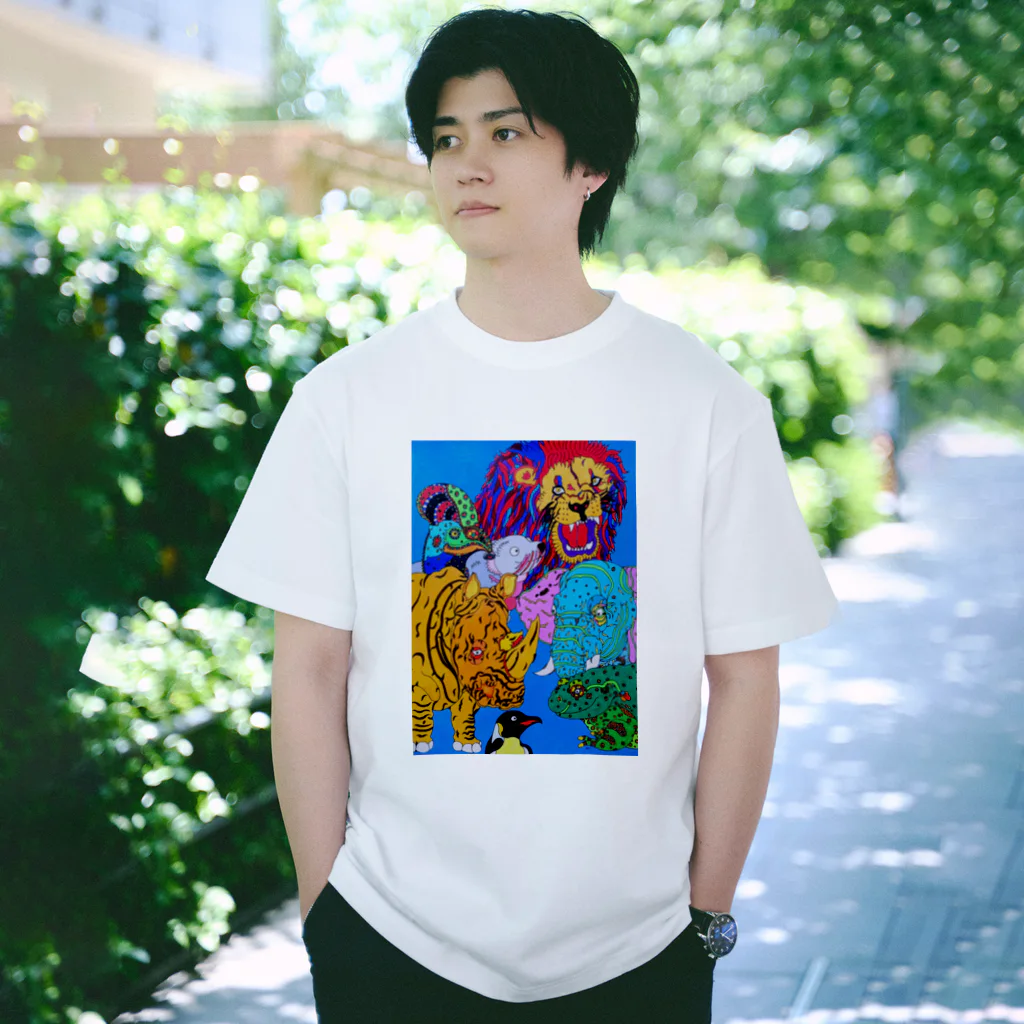 Otti OuriのRED→BLUE Regular Fit T-Shirt