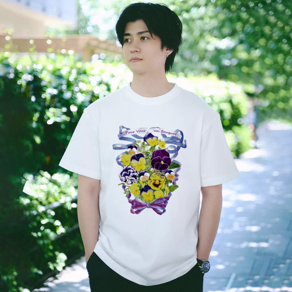 花束を君に ボタニカルアート 花柄 Tシャツ