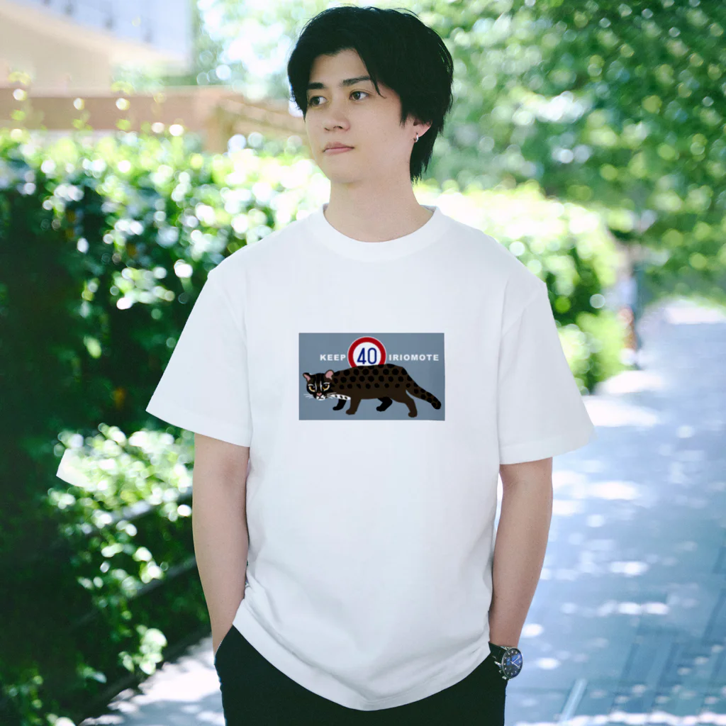 しまのなかまfromIRIOMOTEのKEEP40IRIOMOTE水色 Regular Fit T-Shirt