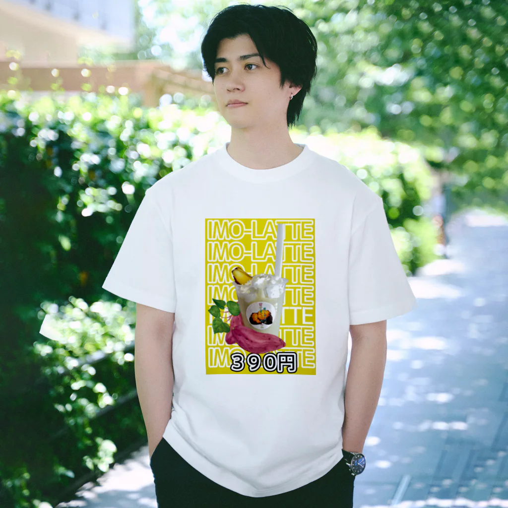 壺焼き芋専門店 甘すぎてごめんねの「芋に溺れてラテ」 Regular Fit T-Shirt