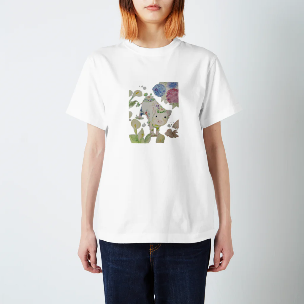 イタチのミニブタちゃん Regular Fit T-Shirt