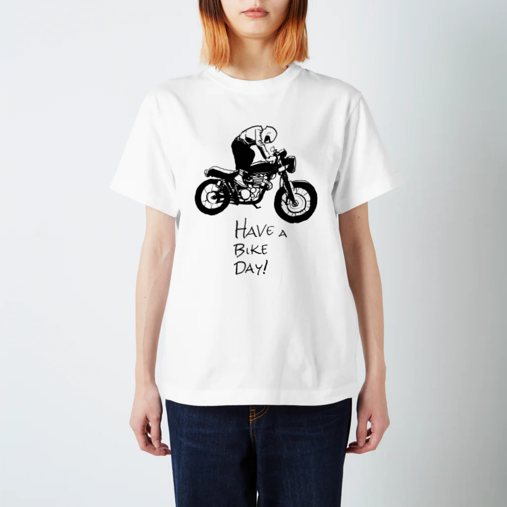 HAVE A BIKE DAY. ＠ SUZURIのHABD(sketch) Regular Fit T-Shirt