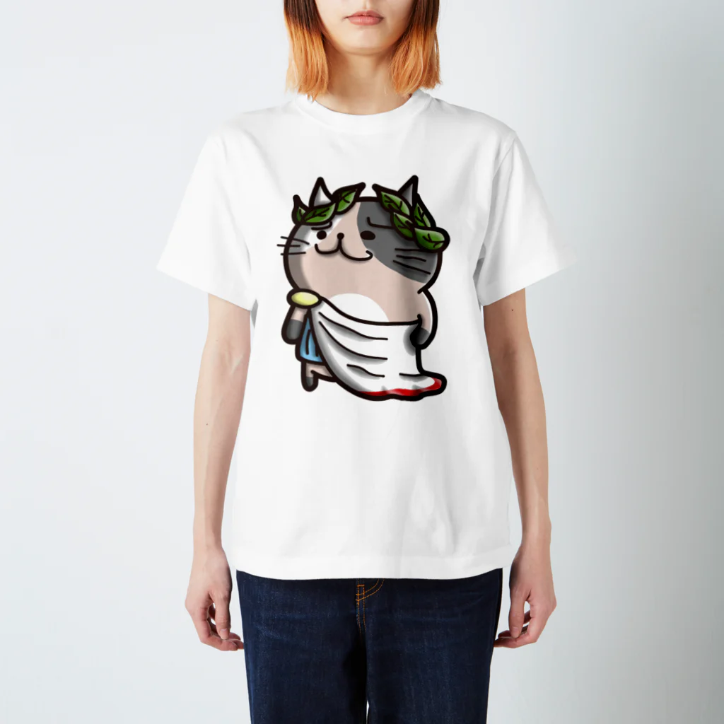ひよこ男爵とまだむにゃんのにゃえさる (まだむにゃん) Regular Fit T-Shirt