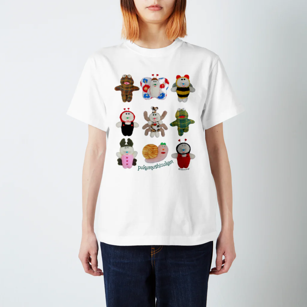 ダメプリ　グッズ プクむし図鑑 / むにゅ ( muunyu )のスタンダードTシャツ通販