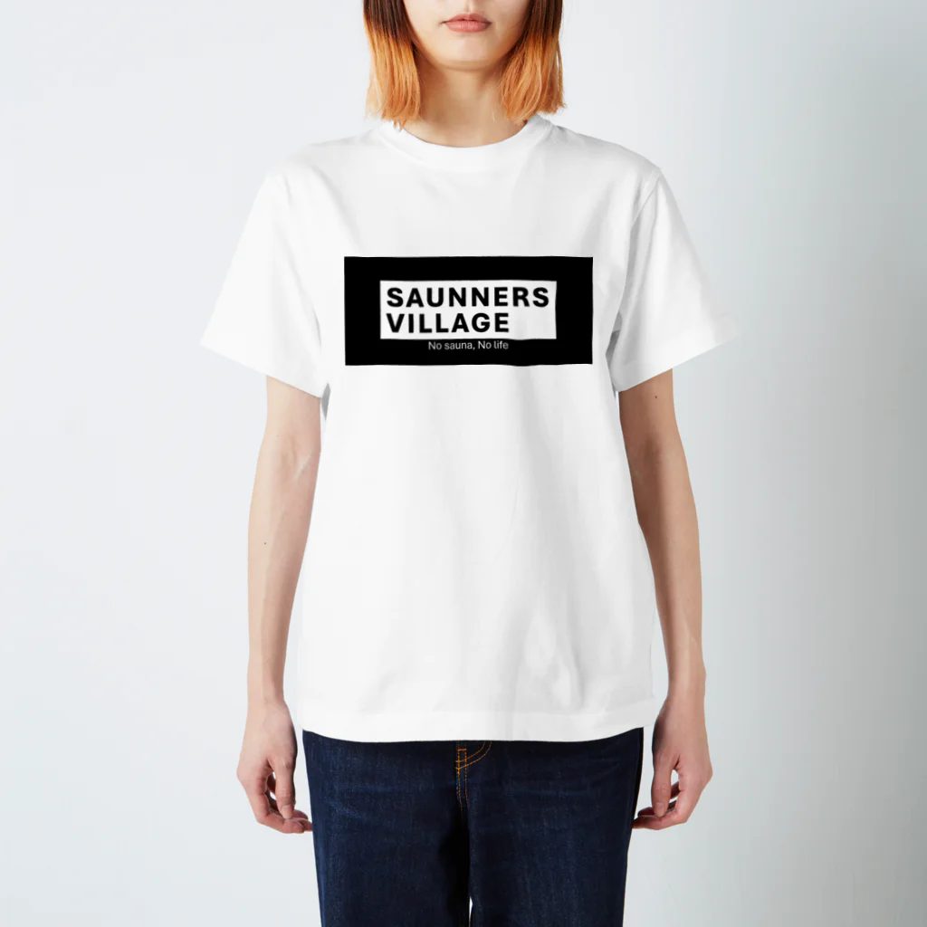 Saunners Village サウナーズビレッジのSaunners Village クラシックロゴ Regular Fit T-Shirt
