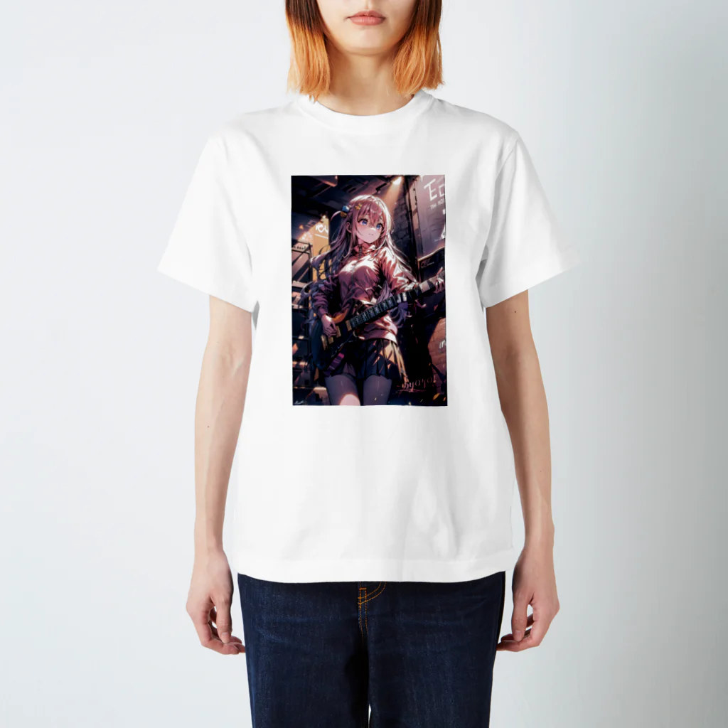 by_0401のギター少女 Regular Fit T-Shirt