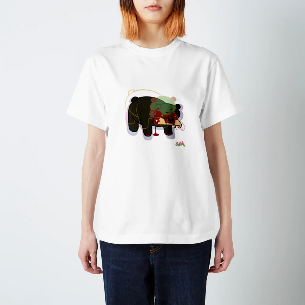 0#kのEating bear 1/9 Regular Fit T-Shirt