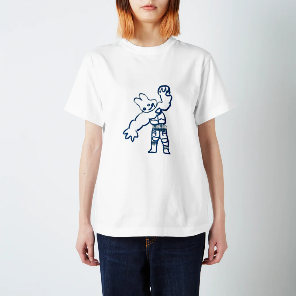 mabo_familyshopのムキムキ兎 Regular Fit T-Shirt