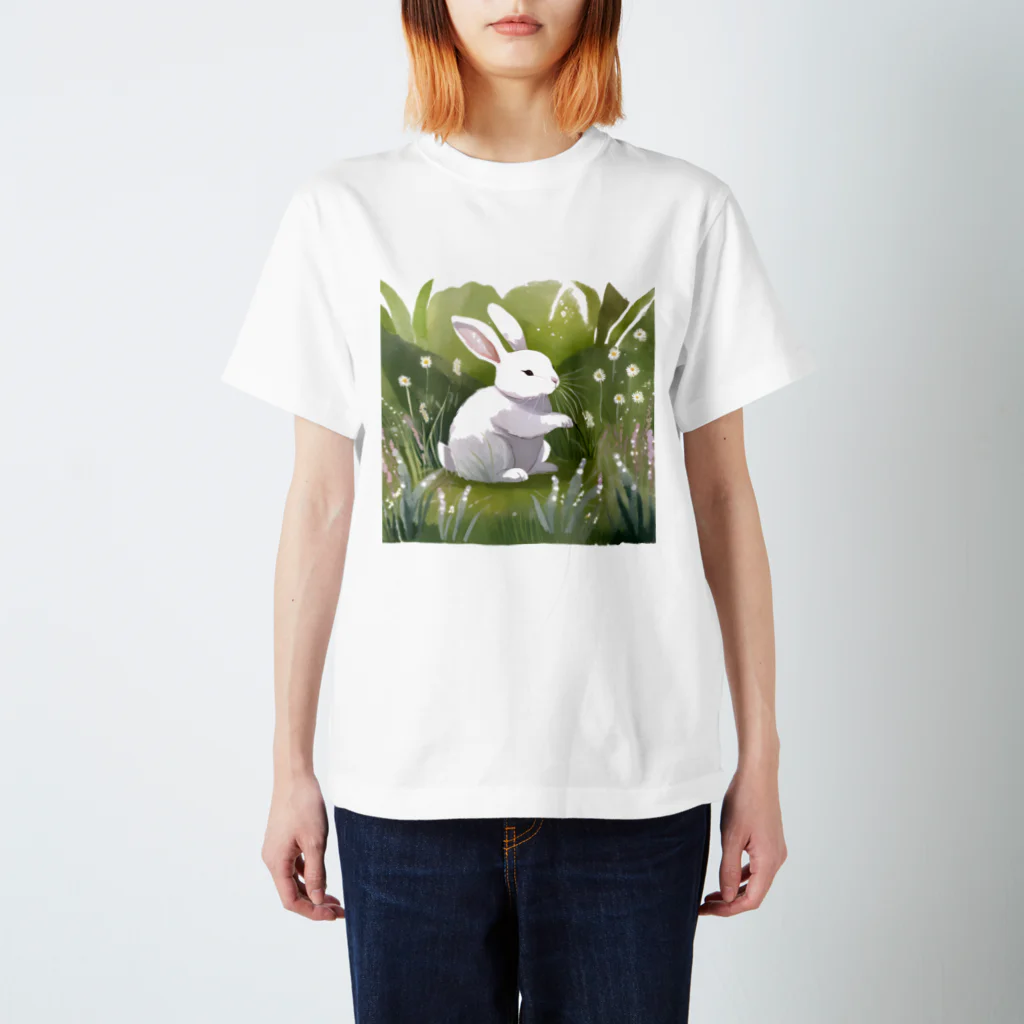 しろこまやのうさぎのお散歩 Regular Fit T-Shirt