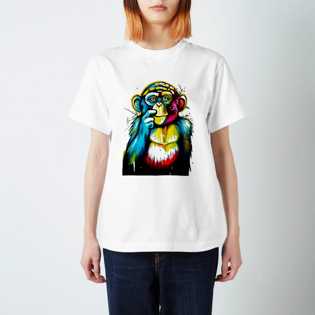クレイジーモンキーズの「DEEP THOUGHTS」 Regular Fit T-Shirt