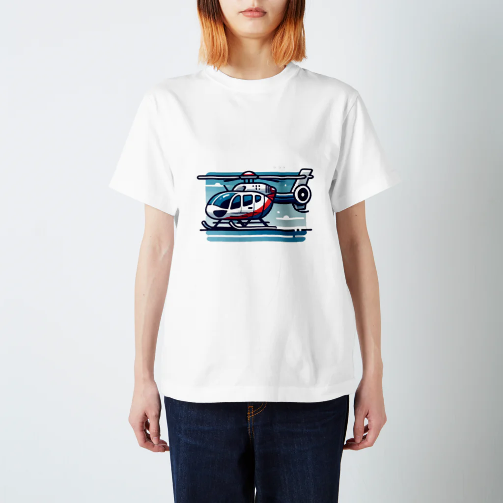 takejijiのAIで描いたヘリコプター Regular Fit T-Shirt