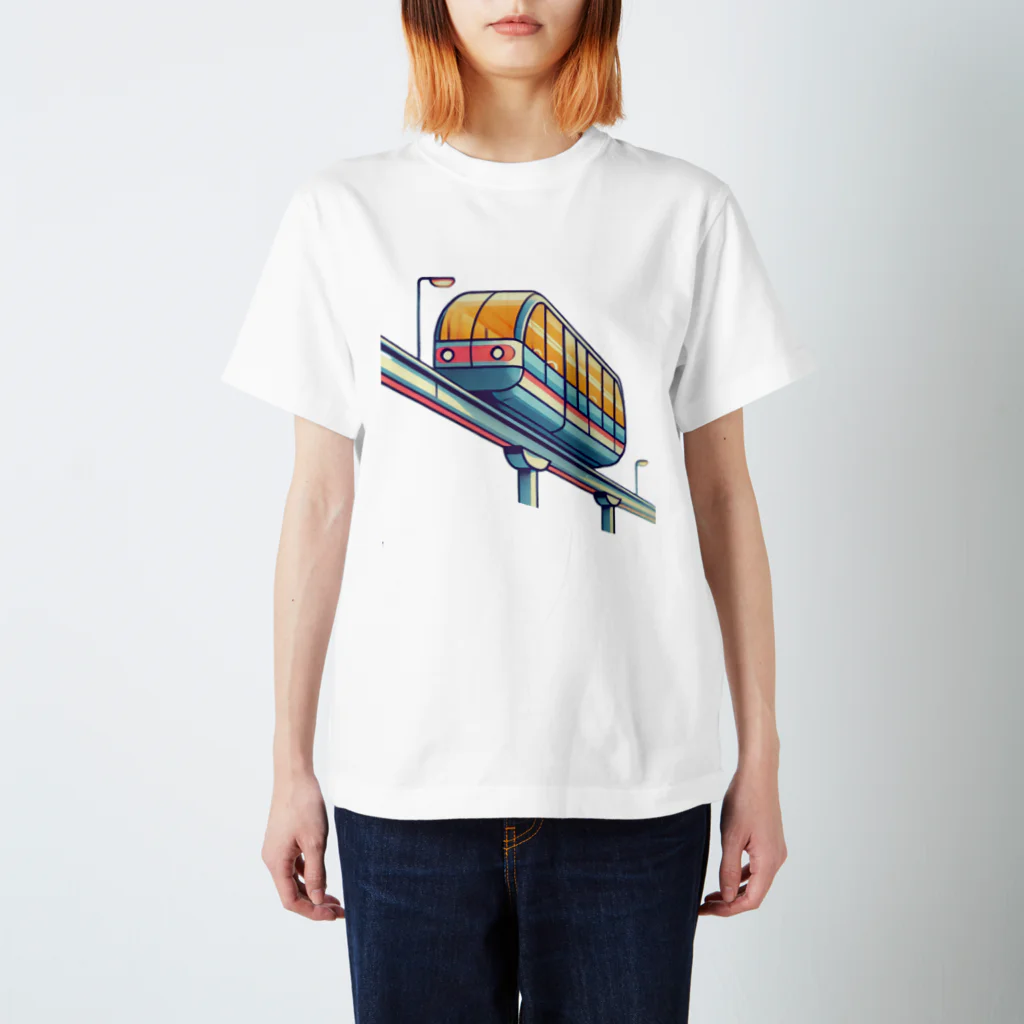 takejijiのAIで描いたモノレール Regular Fit T-Shirt