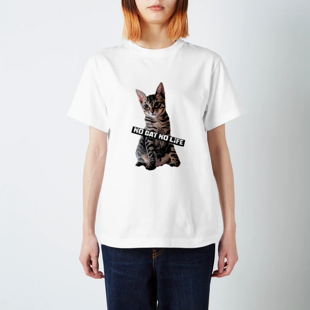 ミケネコ屋のNO CAT NO LIFE キジトラ Regular Fit T-Shirt
