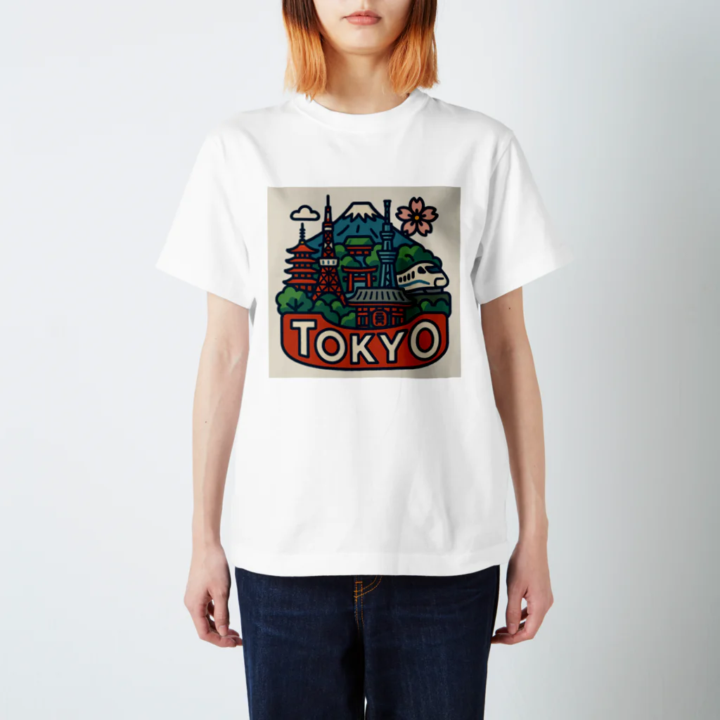 NIPPON POPの旅するTシャツ、東京編 Regular Fit T-Shirt