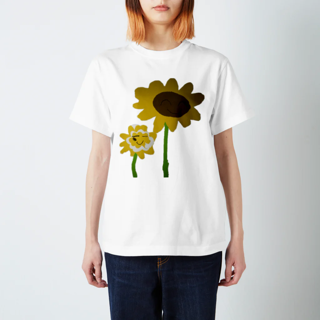 ASD そうちゃんの絵たちのそうちゃんのひまわり Regular Fit T-Shirt